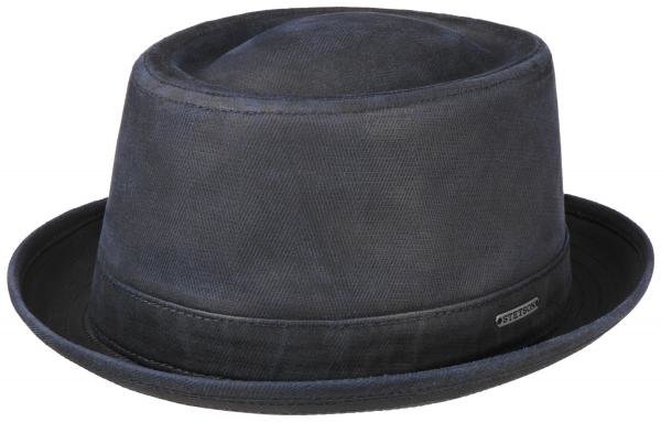 Stetson Pork Pie Waxed cotton Donkerblauw