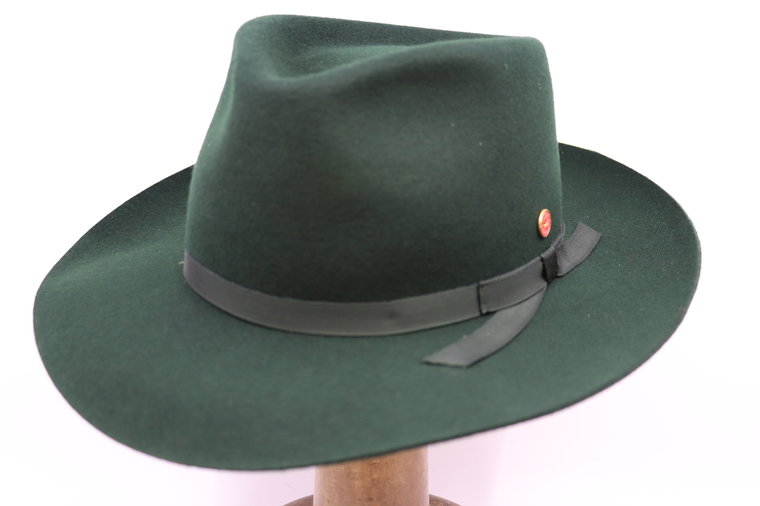 Mayser fedora Wool felt Bottle Green