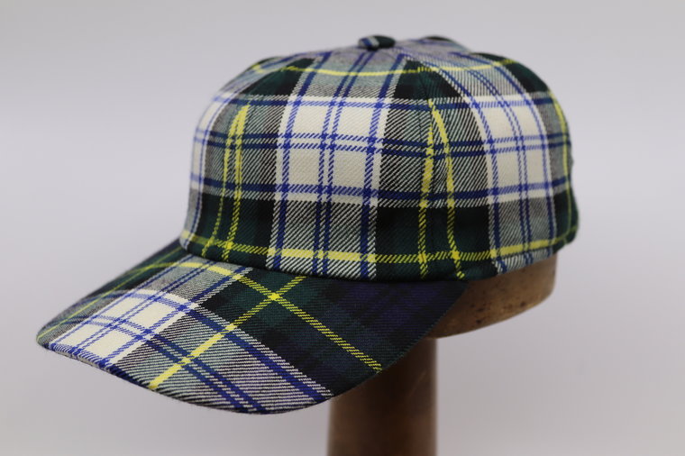 City Sport Winter Baseball Cap Tartan Blauw Groen