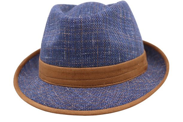 Jos van Dijck Trilby Blauw contrast Bruin 