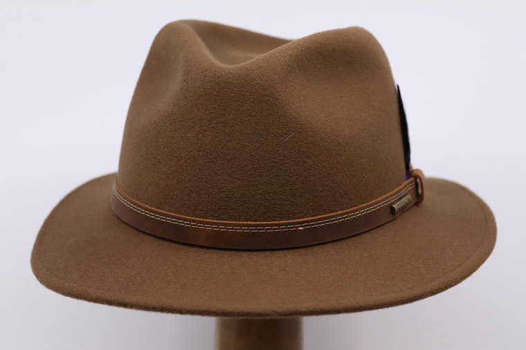  stetson traveller woolfelt outdoor bark brown