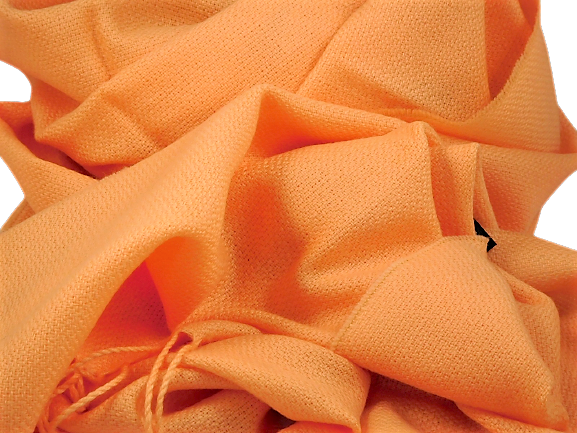 john hanly merino wool scarf large cantaloupe 