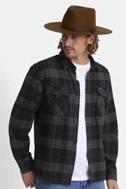 brixton cohen cowboy wool felt  coffee