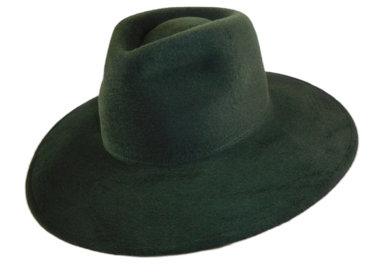 weba hats fedora 9100 velourvilt flessengroen