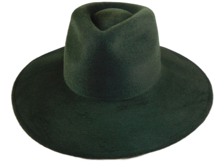 weba hats fedora 9100 velourvilt flessengroen