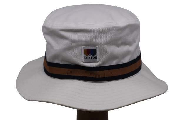 brixton alton bucket hat off white