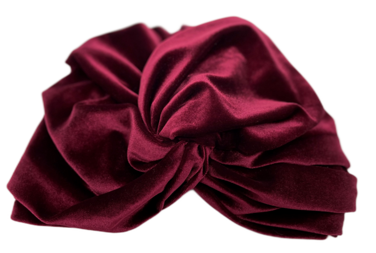 bronte turban velvet fluweel  dark berry