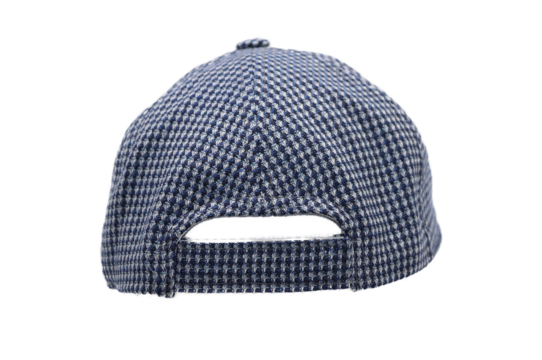 city sport baseball cap zijde blauw wit dots