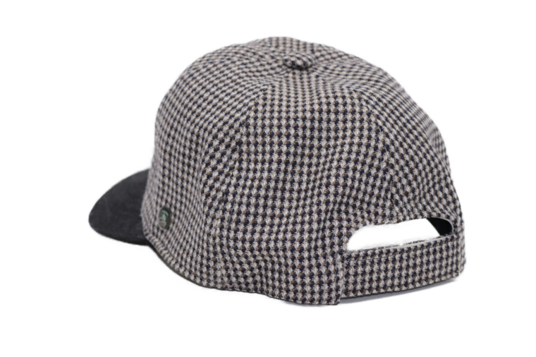 city sport baseball cap zijde zwart grijs dots