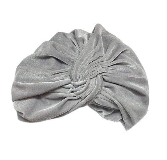 jos van dijck turban velvet silver