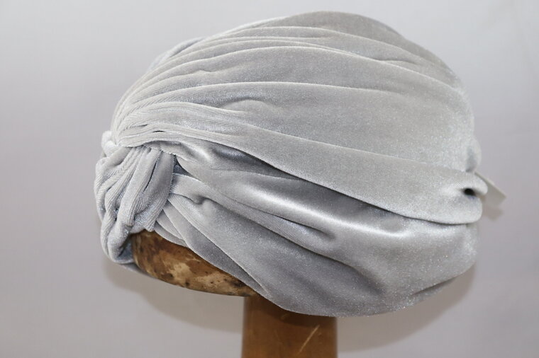 jos van dijck turban velvet silver