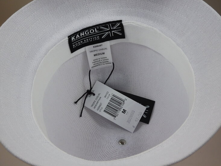 kangol bucket hat casual tropic white