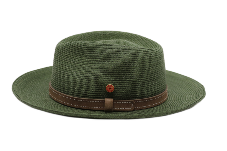 mayser fedora mathis raffia bandstro groen