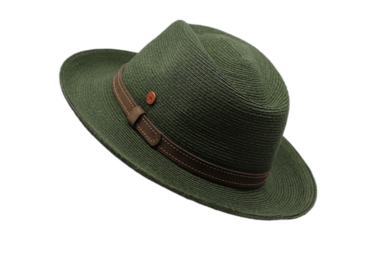 mayser fedora mathis raffia bandstro groen