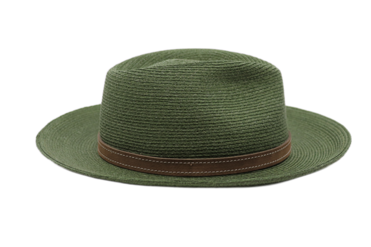 mayser fedora mathis raffia bandstro groen