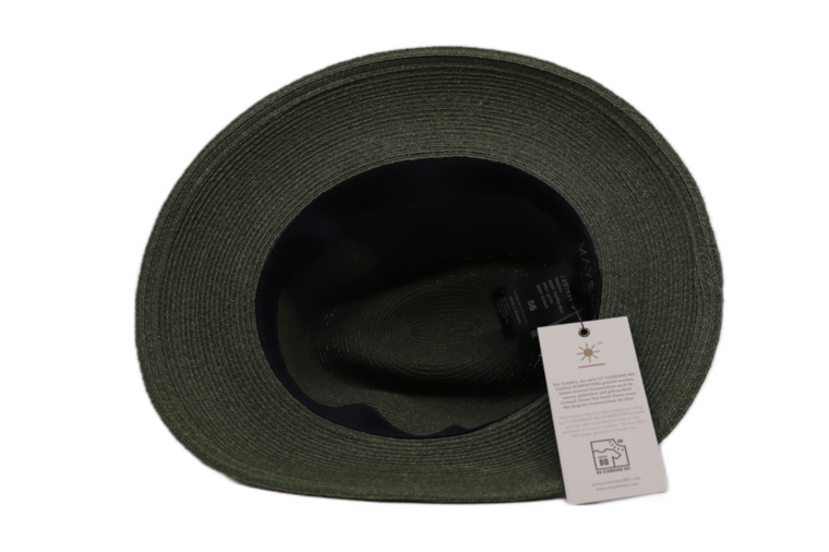 mayser fedora mathis raffia bandstro groen