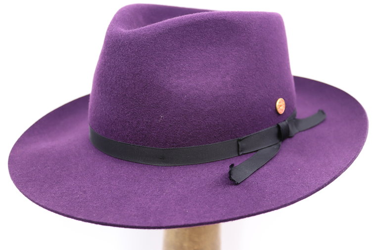 Mayser Fedora Ari Woolfelt Aubergine