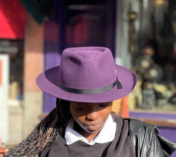 Mayser Fedora Ari Woolfelt Aubergine