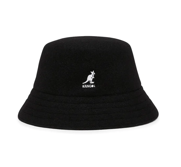 kangol bucket hat lahinch wool black