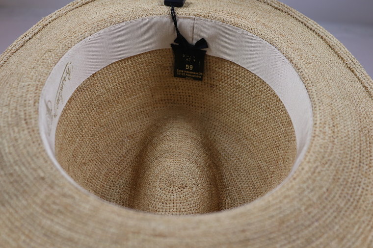 borsalino fedora argentina crochet fine raffia naturel