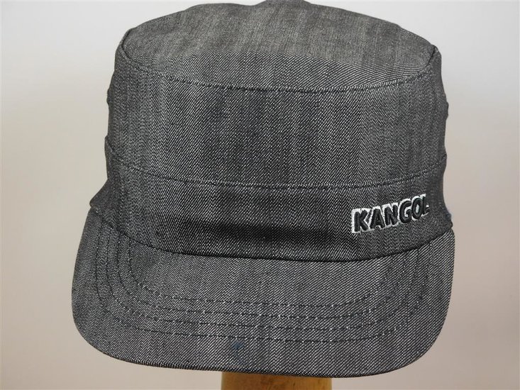 kangol army cap flexfit denim black