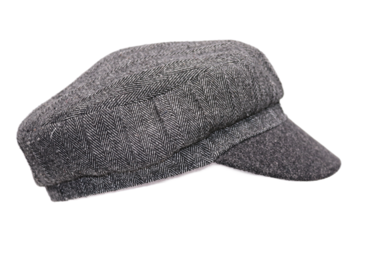 kangol fisherman cap enfield herringbone grey