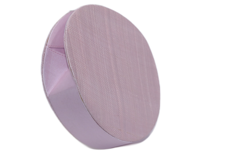 seeberger avondtas rond sinamay pink