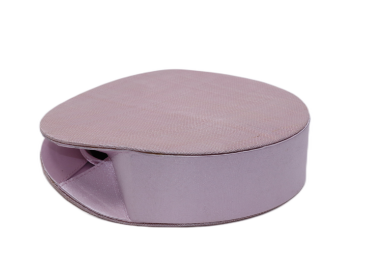 seeberger avondtas rond sinamay pink