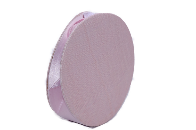 seeberger avondtas rond sinamay pink