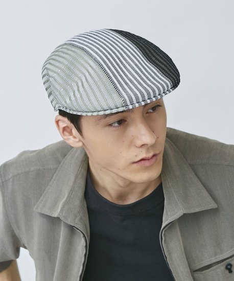 kangol flatcap 504 tri tone multi black 