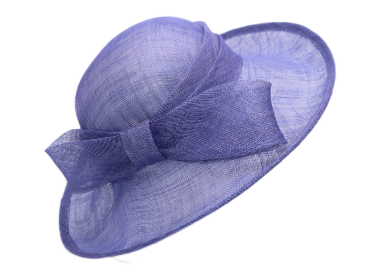 jos van dijck sarah gelegenheidshoed sinamay pastel periwinkle