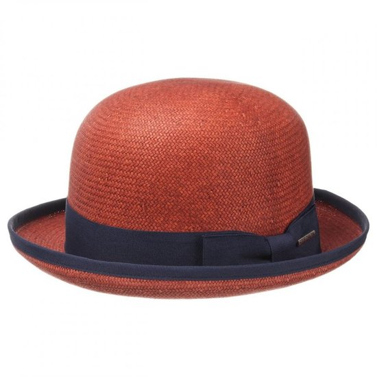 stetson bowler milan toyo brick red