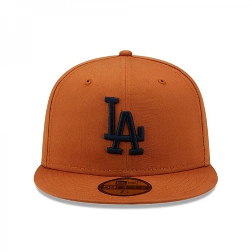 new era baseball cap league essential 59fifty los angeles dodgers toffee navy