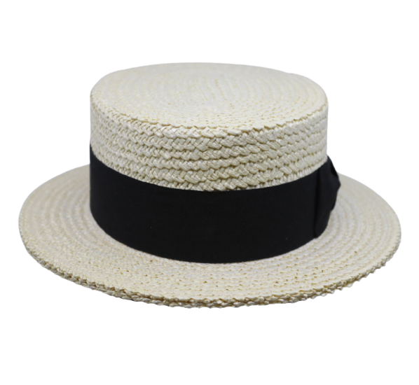 tesi straw boater formal naturel