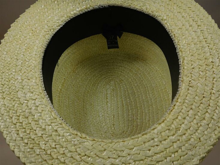 tesi straw boater formal naturel