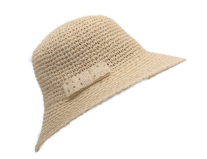 seeberger cloche strik papierstro linen