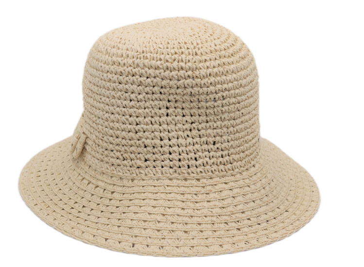 seeberger cloche strik papierstro linen