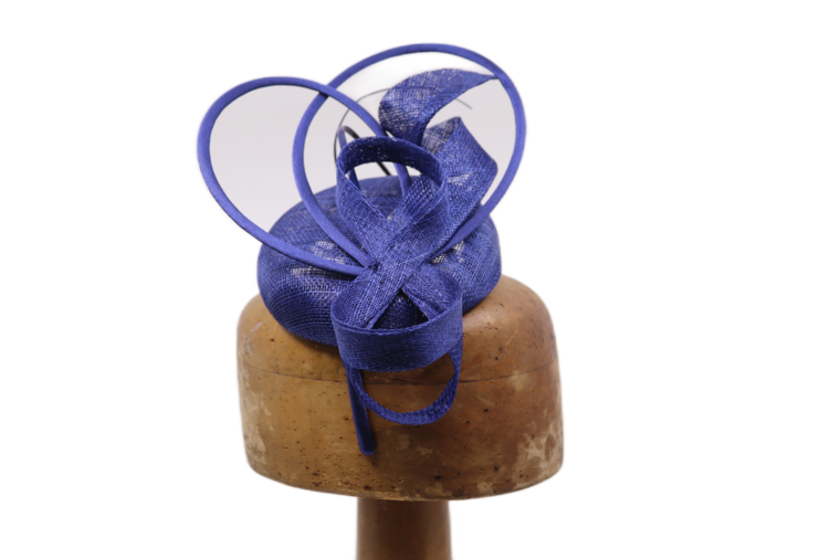 maddox fascinator dopje met strik en loops marine