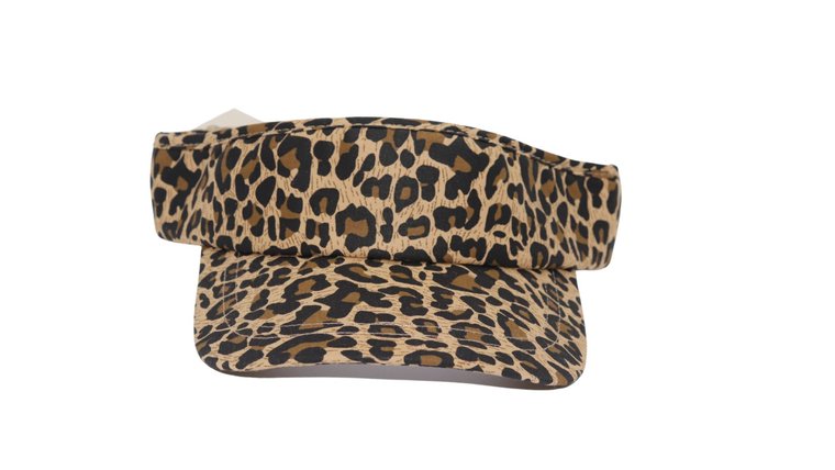 hatland neptune zonneklep katoen leopard