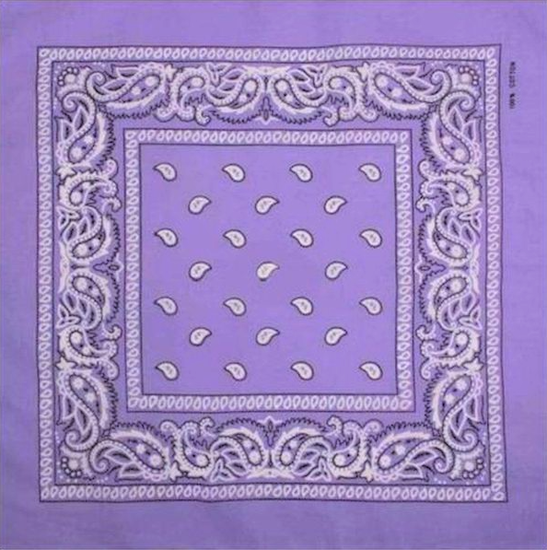 onkar bandana boeren zakdoek paisley lavendel