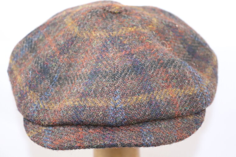 Lucky Hat Newsboy Cap Harris Tweed Autunno Bruin 