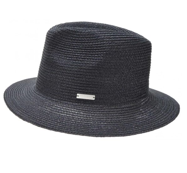 seeberger fedora basic natuurstro black