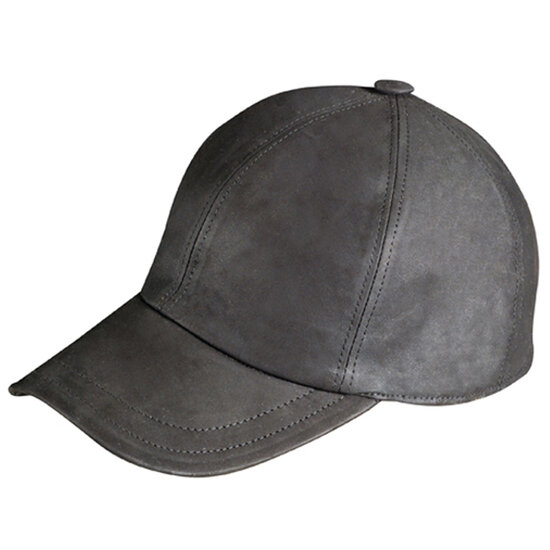 fiebig baseballcap wildleder zwart