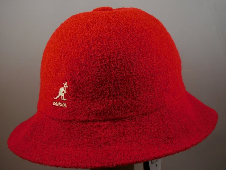 kangol bucket hat casual bermuda scarlet