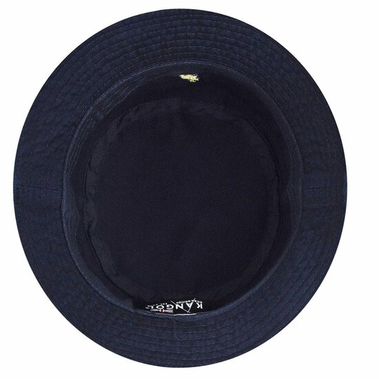 kangol bucket hat washed cotton navy