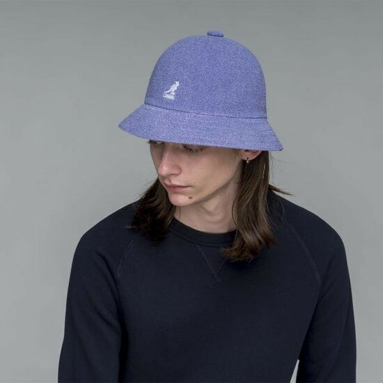 kangol bucket hat casual bermuda iced lilac