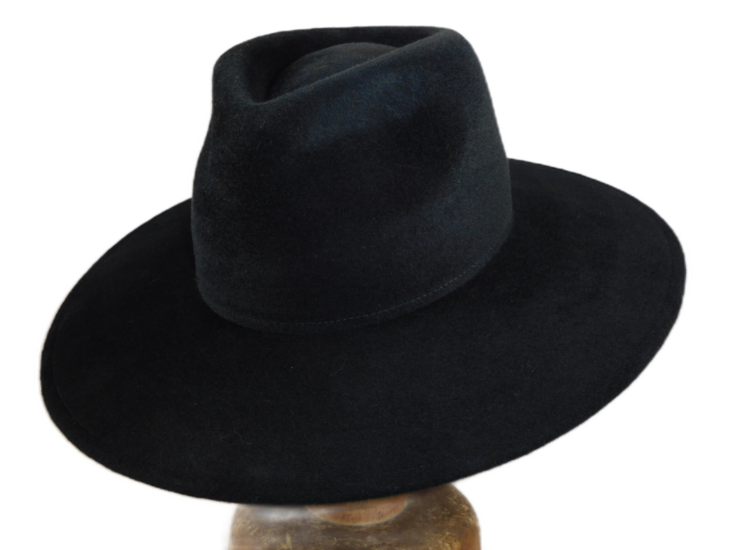 weba hats fedora 9100 velourvilt zwart