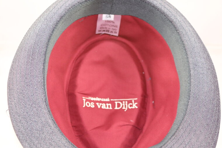 Jos van Dijck Trilby Cotton Jeans Naturel Mel&eacute;