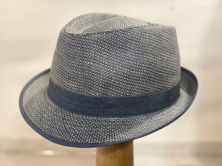 Jos van Dijck Trilby Cotton Jeans Naturel Mel&eacute;