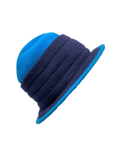 mirjam nuver wolvilt cloche nero s two tone blauw 